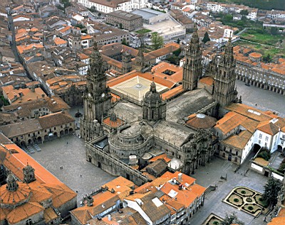 Santiago de Compostela. La Coruña, Galicia. Turismo de verano
