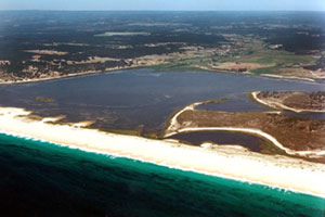 Sines y lagos de Santo André. Portugal costa